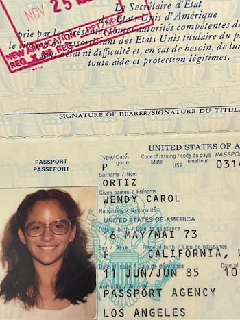an image of the inside of a U.S. passport, with my name and birthdate and the dates of issuance