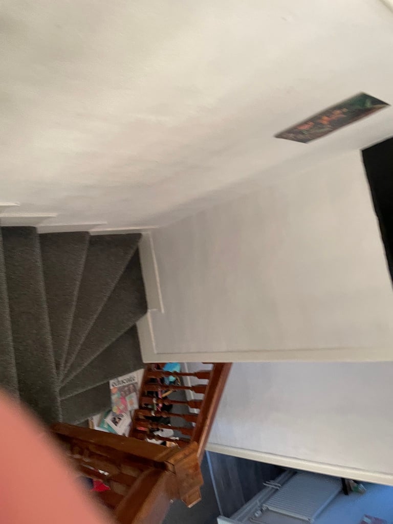 A blurry staircase