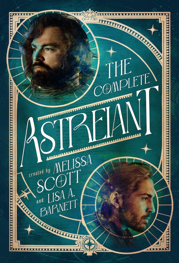 Book cover for The Complete Astreiant, created by Melissa Scott and Lisa A. Barnett.
