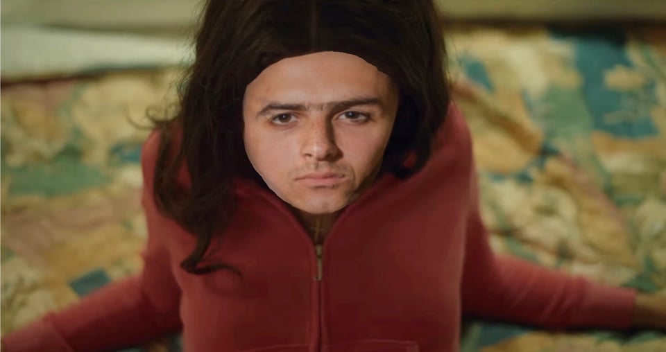 Boys Noize's face on Zendaya's body in That One Scene from Challengers