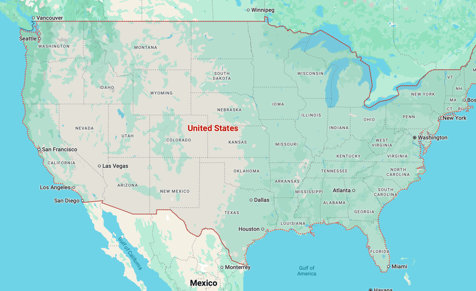 the gulf of America. the void of America. the endless pit of despair of a colonialist America.