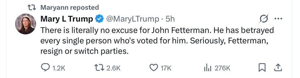Mary Trump has a point too!
