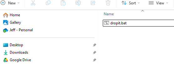 DropIt Batch File