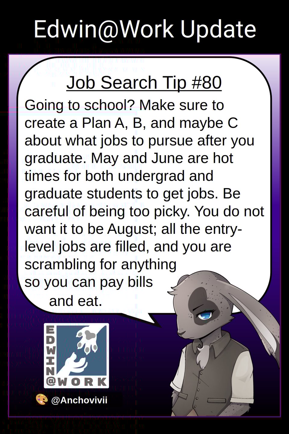 Tip 80: Graduating? Plans A, B, & C