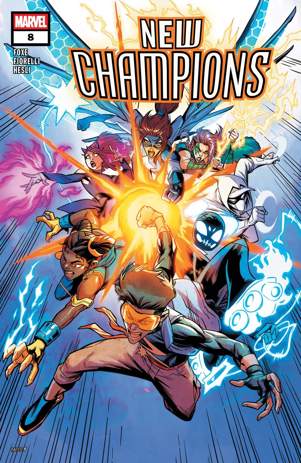 New Champions #8 Cover Art by Ivan Fiorelli & Arthur Hesli