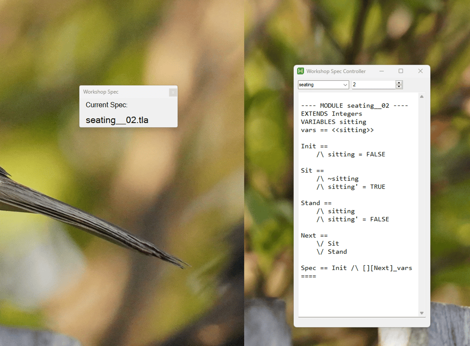 Both panels of the checkpoint manager