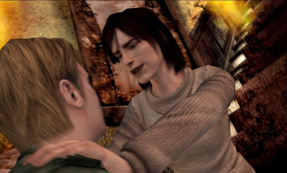 Angela reaching out for James