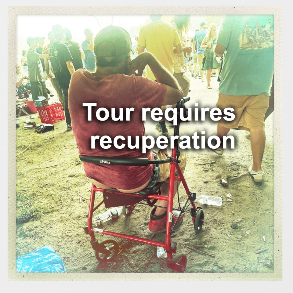 tour requires recuperation