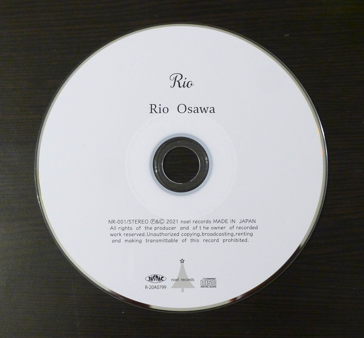Disc of CD “Rio” By Rio Osawa