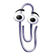 Clippy, Microsoft's animated paperclip "helper" from the early 2000s.