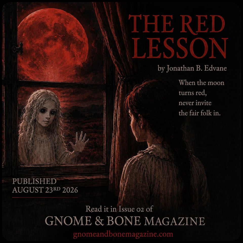 The Red Lesson by Jonathan B. Edvane - Read it in Issue 02 of Gnome and Bone Magazine