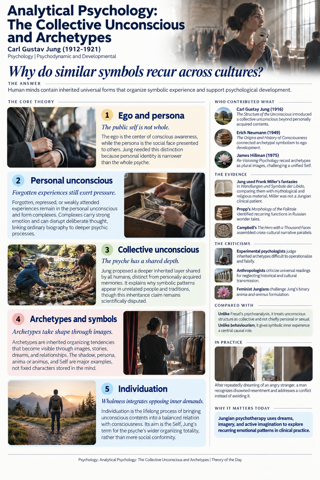 Infographic: Analytical Psychology: The Collective Unconscious and Archetypes