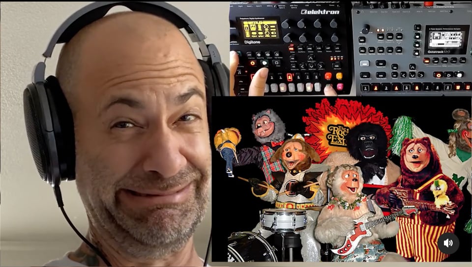 screencap of video I made about electronic music