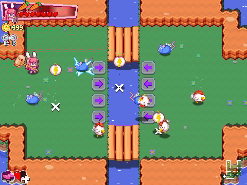 Game screenshot of some enemies on a large plain grassy field