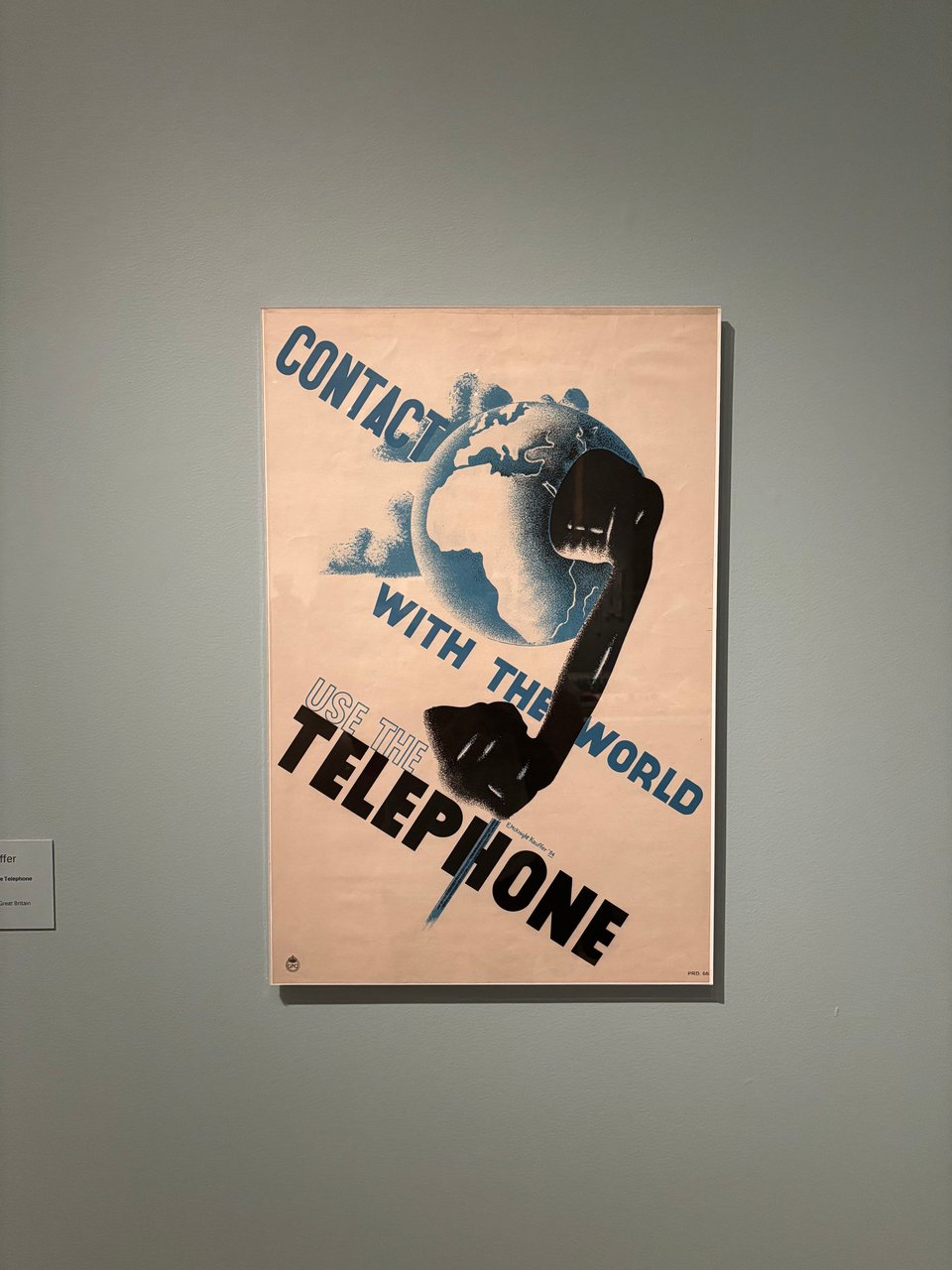 E. McKnight Kauffer, "Contact With The World, Use The Telephone." Lithograph, 1934.