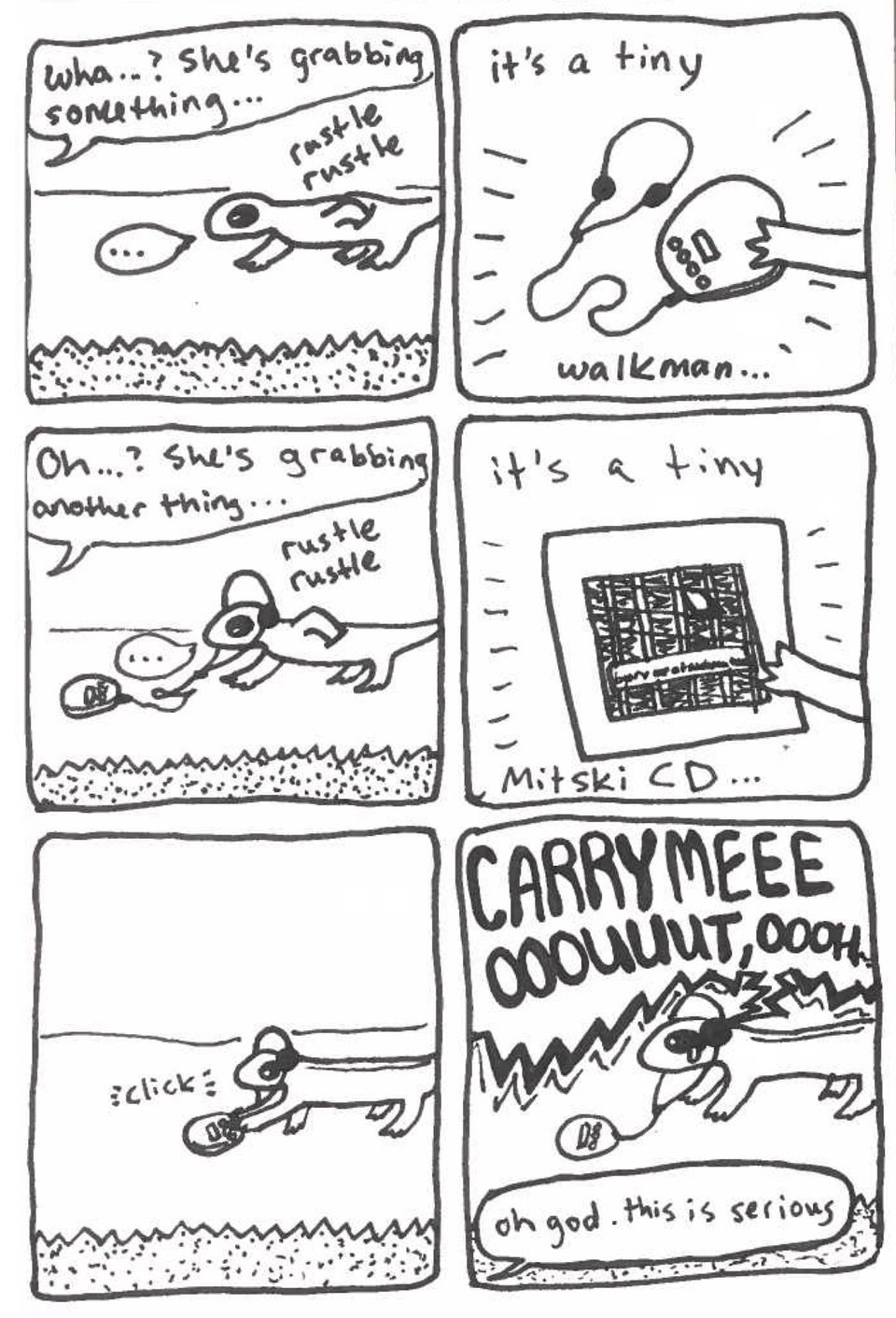 page 3 of the comic Love's Lizards Lost