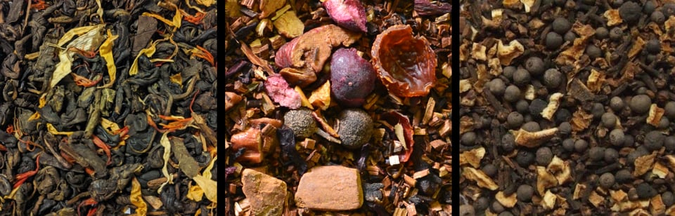 triptych of Maple Gunpowder, Autumn Evening, and Mulling Spices