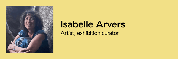 Portrait of Isabelle Arvers, artist and exhibition curator, joining the BLON Festival programme.