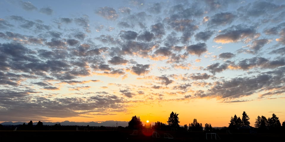 sunset in seattle