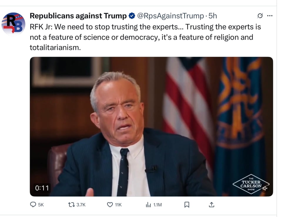 Would you want this ignorant man in charge of your health?