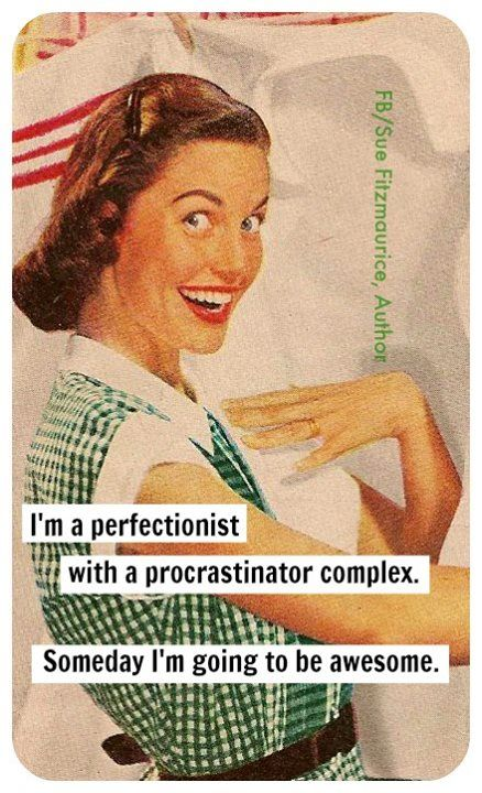 A 1950s woman smiling with the words 