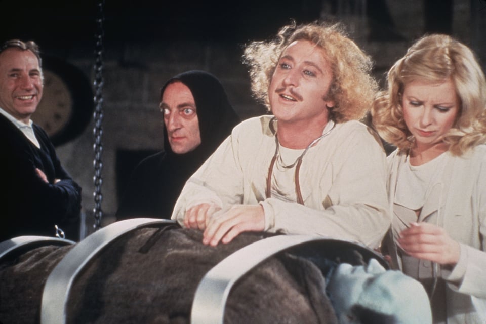 Behind-the-scenes photo from "Young Frankenstein."