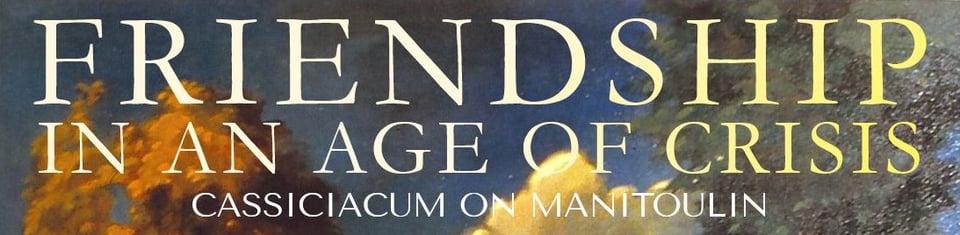 Banner image with caption: Friendship in an Age of Crisis