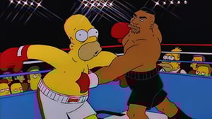 homer simpson gut punch boxing