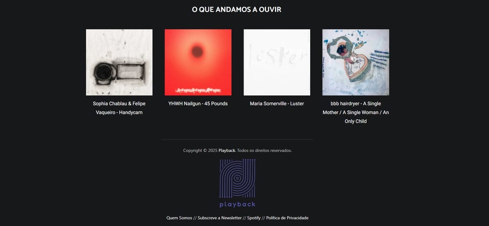 Recomendações Playback #55