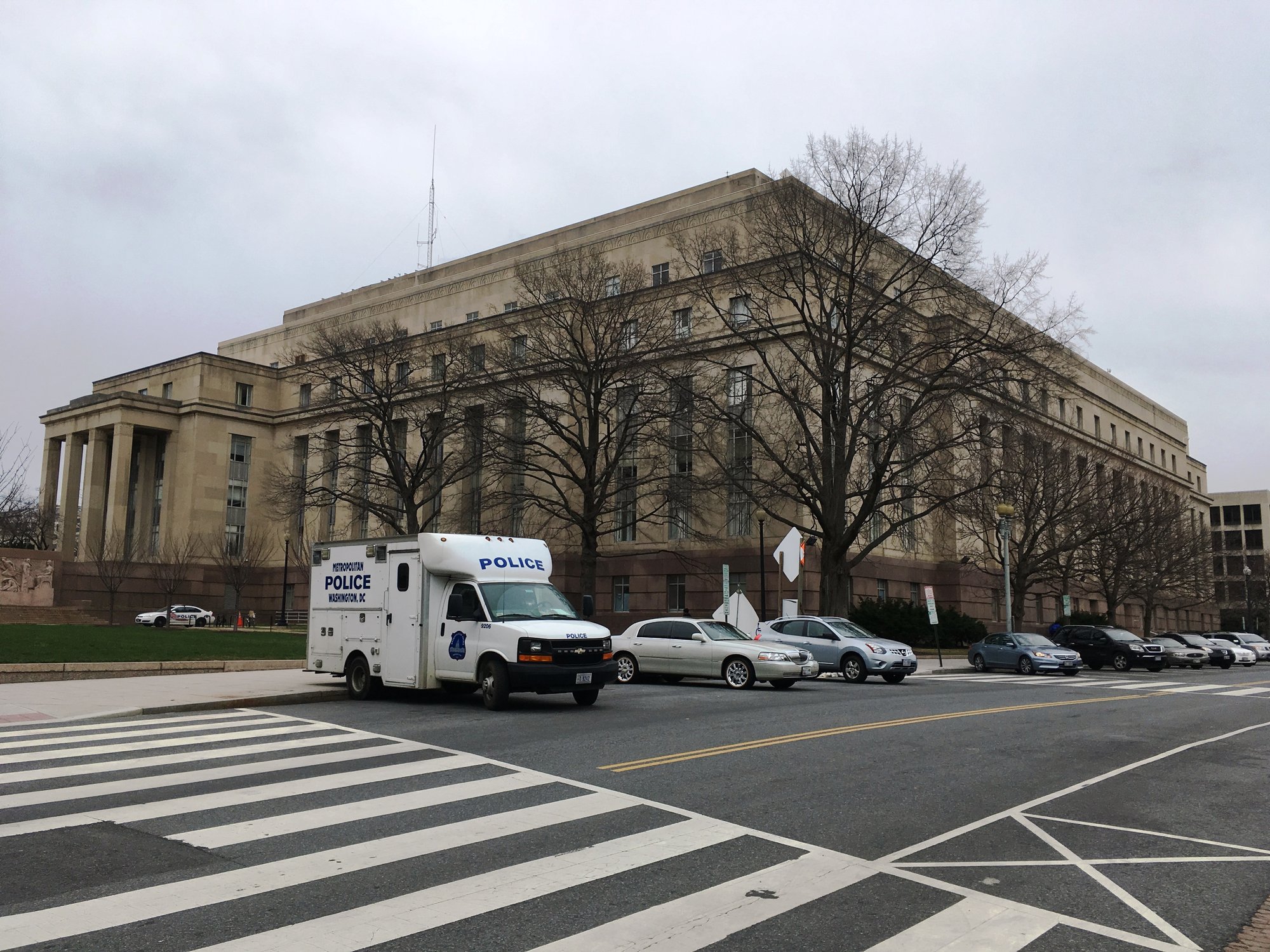 The Henry J. Daly Building in Washington, D.C., headquarters of the Metropolitan Police Department, which investigated the 2021 Labor Day weekend triple murder.