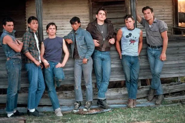 a photo of the cast of the outsiders