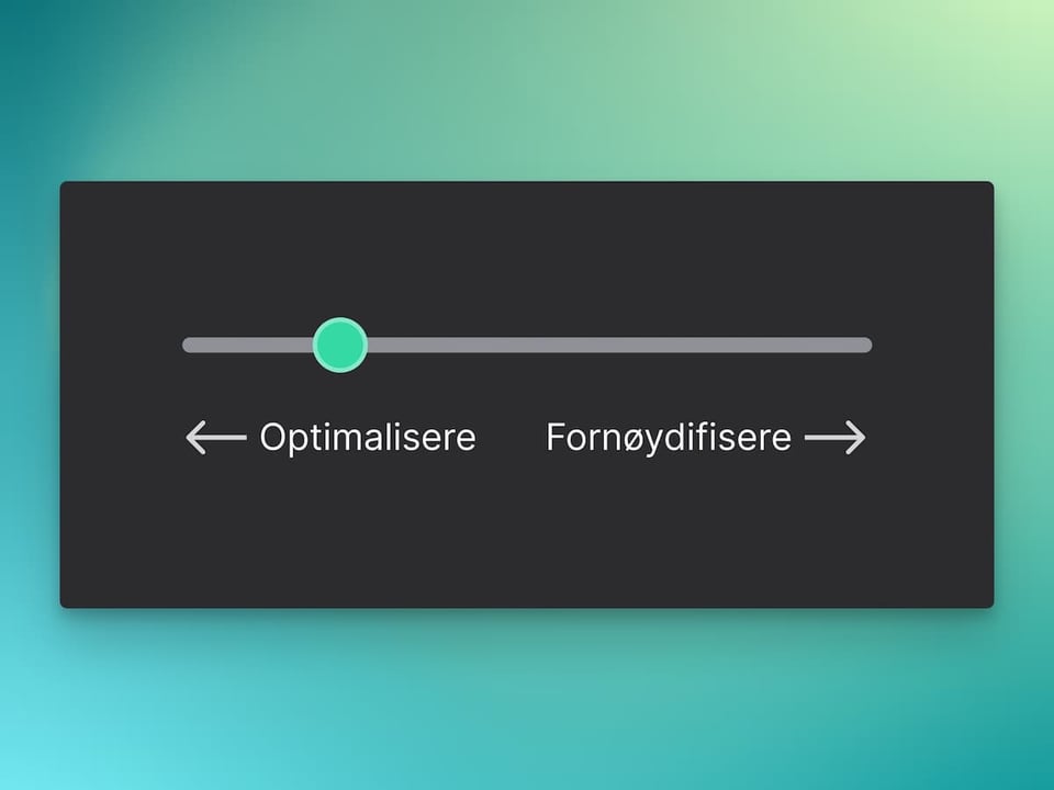 32 - Optimalisere eller fornøydifisere
