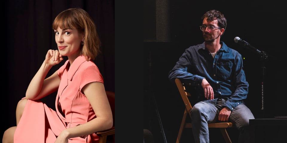 Ella and Dan on stage.