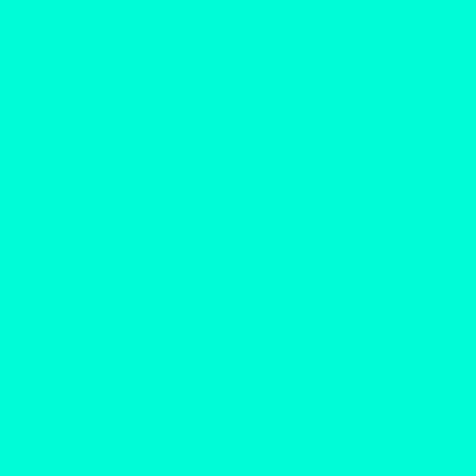 A large square image that is filled with nothing but an aquamarine blue color