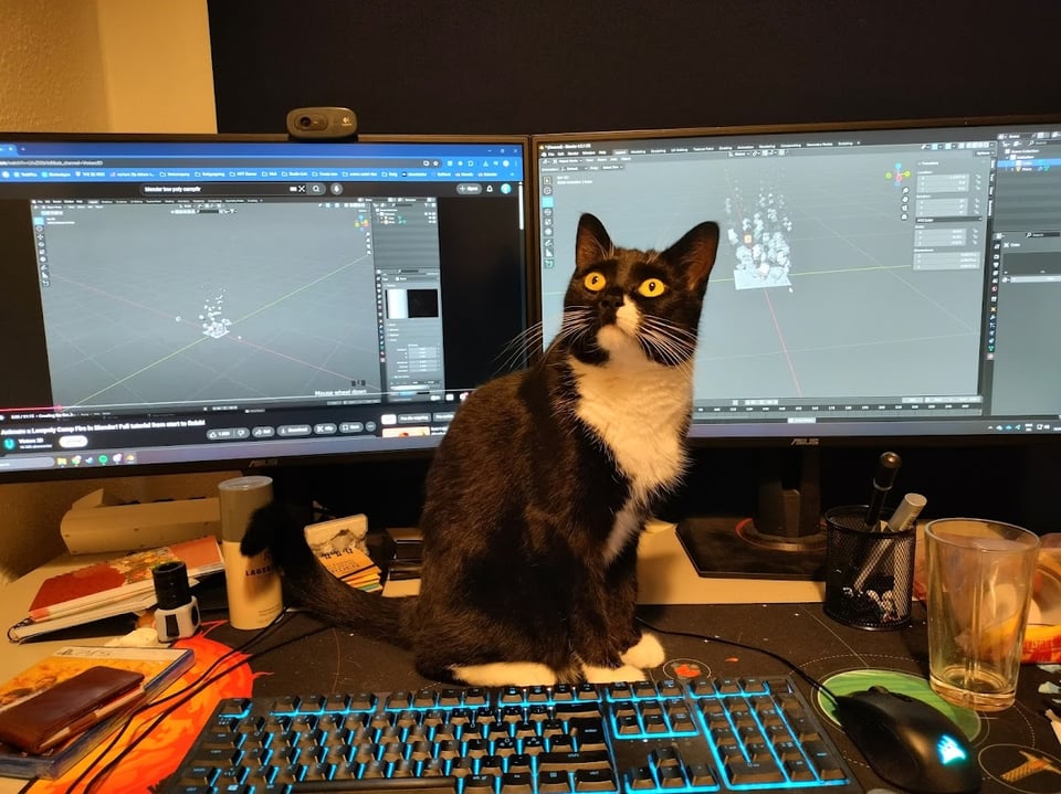 average workflow when you live with YOSH