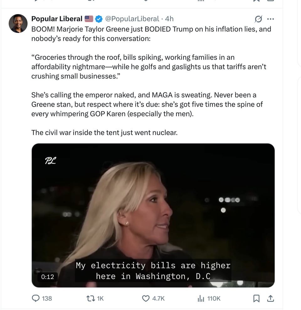 DelusionalDonald continues his claims, but his popularity falls and prices go up.