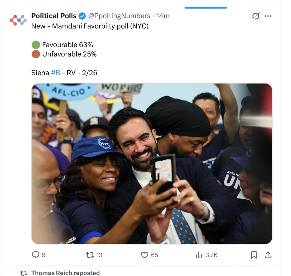 New Yorkers love Mamdani