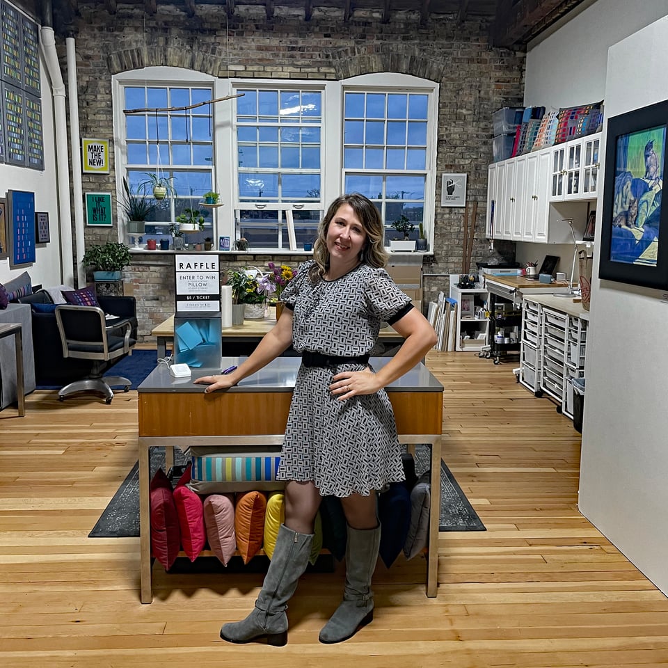 Mary Pow's art studio