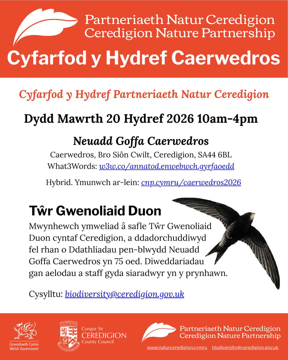 Newyddion Natur Ceredigion 16/10/26