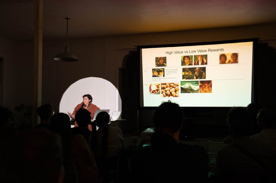 Lee presenting.