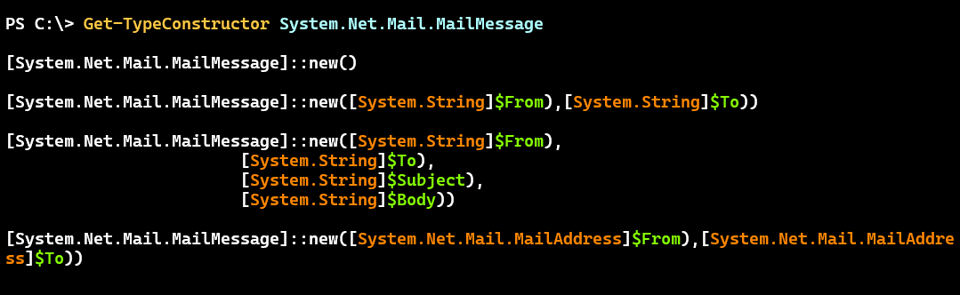 MailMessage constructors