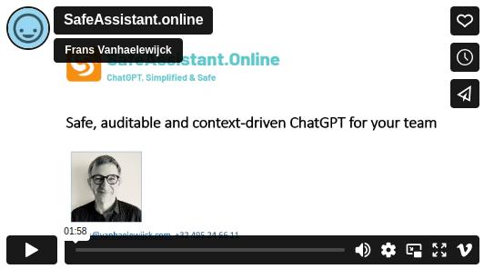 Introduction to SafeAssistant.Online