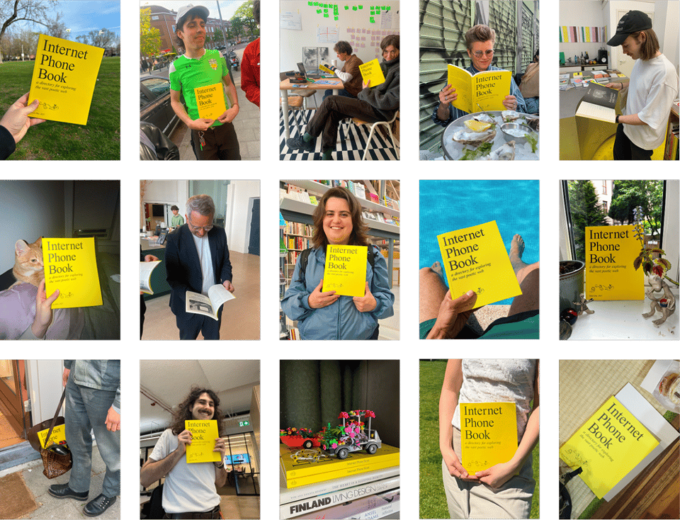 Internet Phone Book in hands