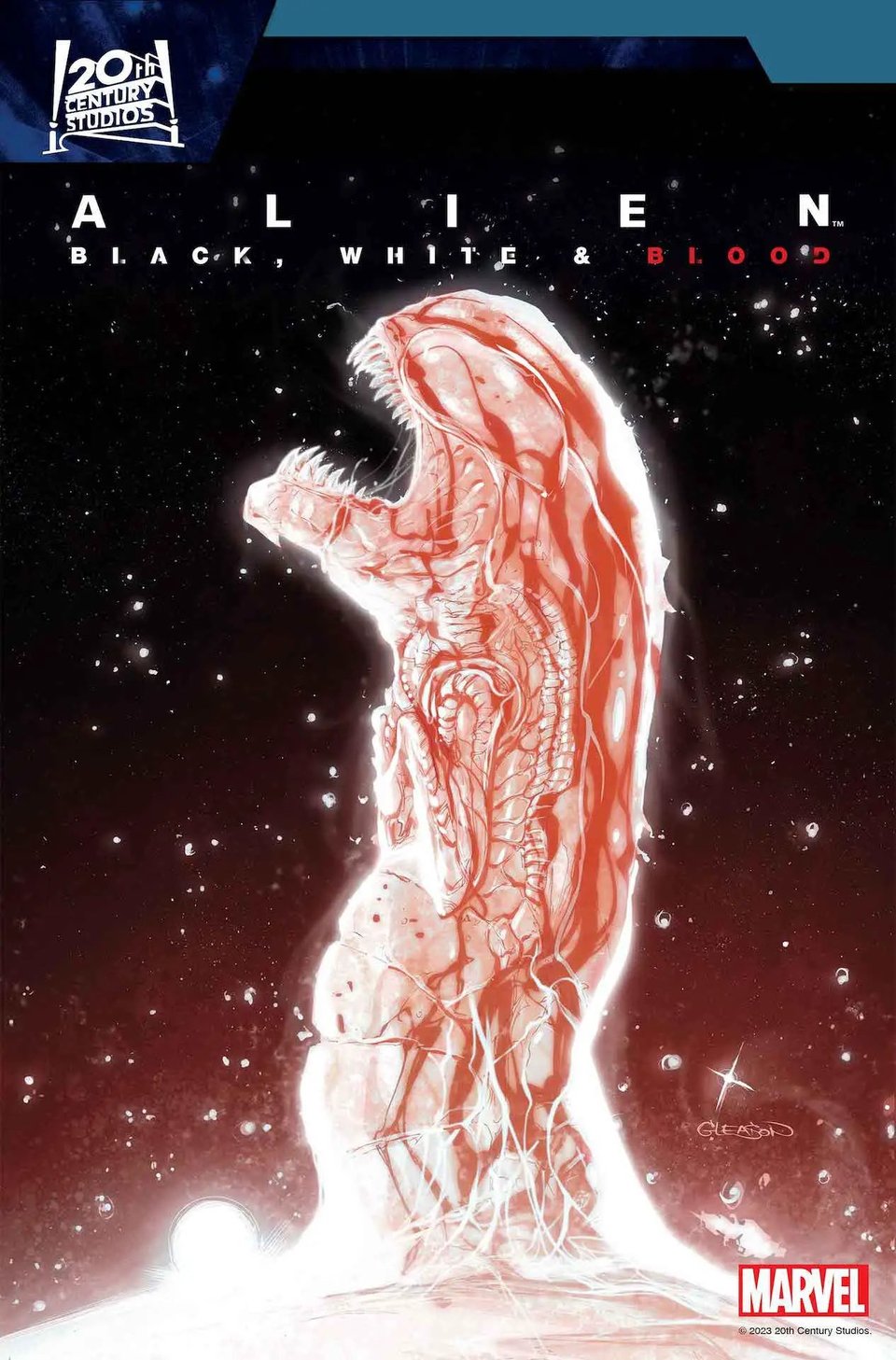 Alien: Black, White & Blood #3 Cover Art by Patrick Gleason