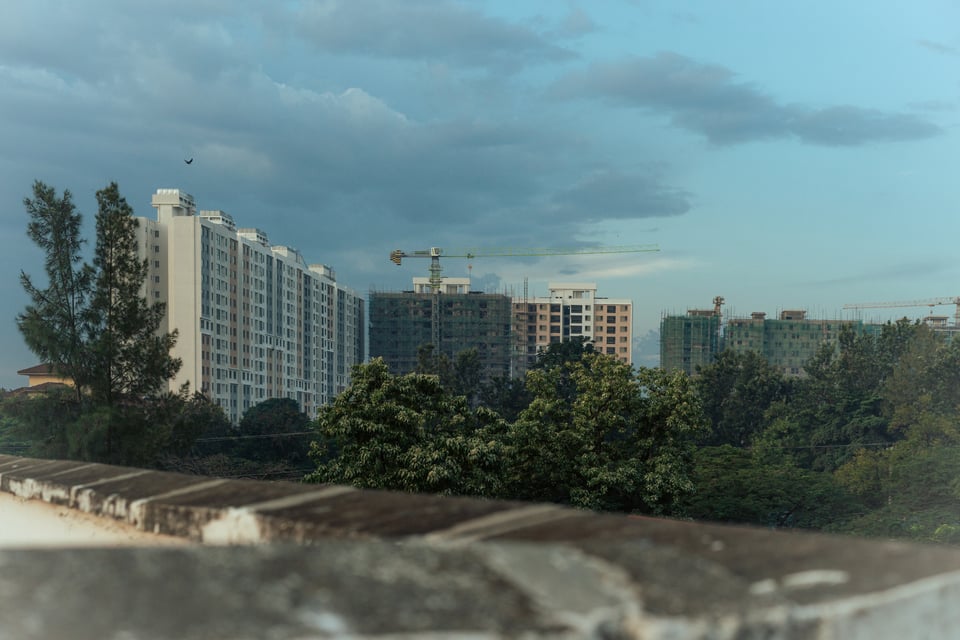 High-rises in construction
