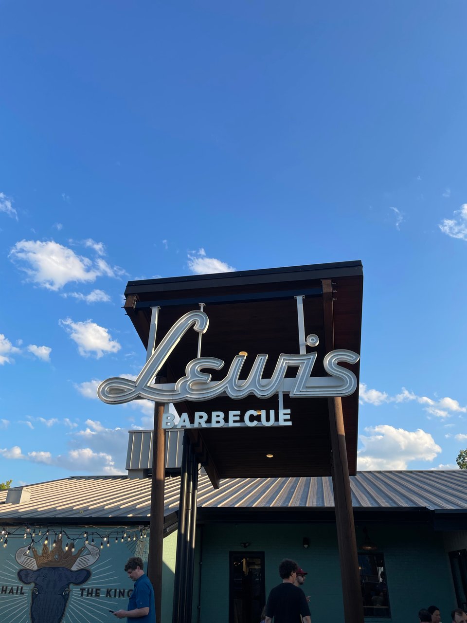 Lewis barbecue, where we got some really good brisket