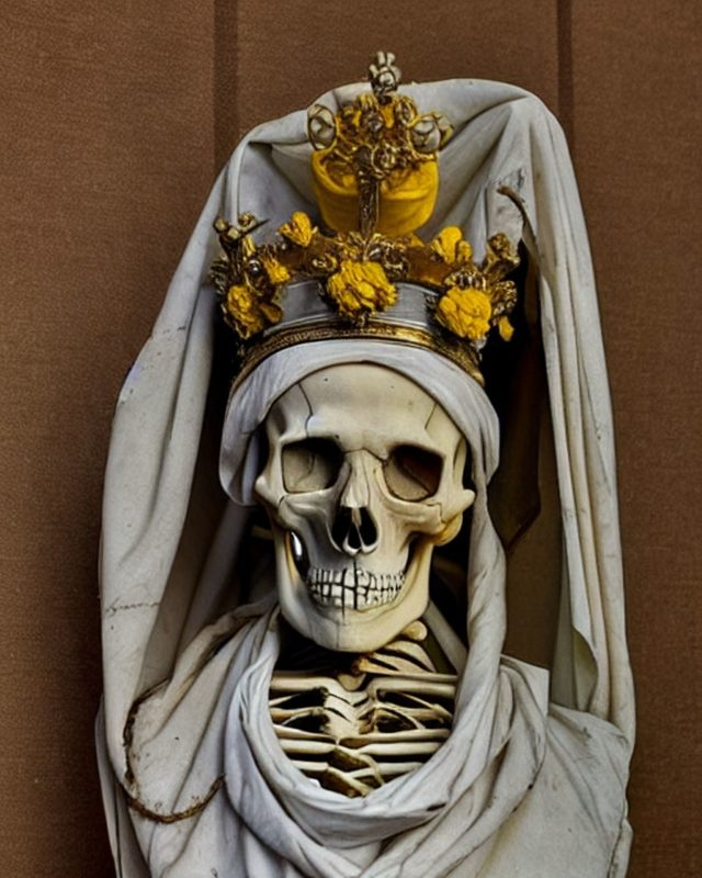 A skeletal princess from Carcosa