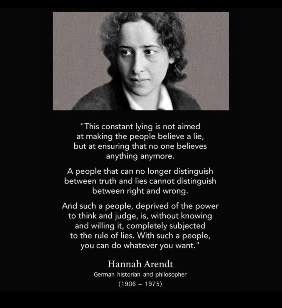 Philosopher Hannah Arendt explains how authoritarians function.