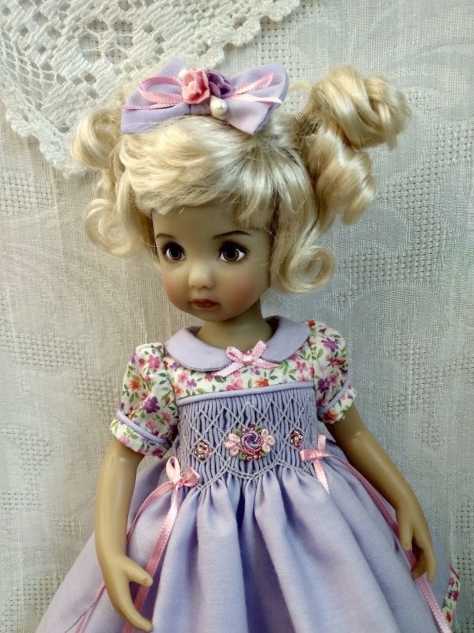 Smocked doll dresses