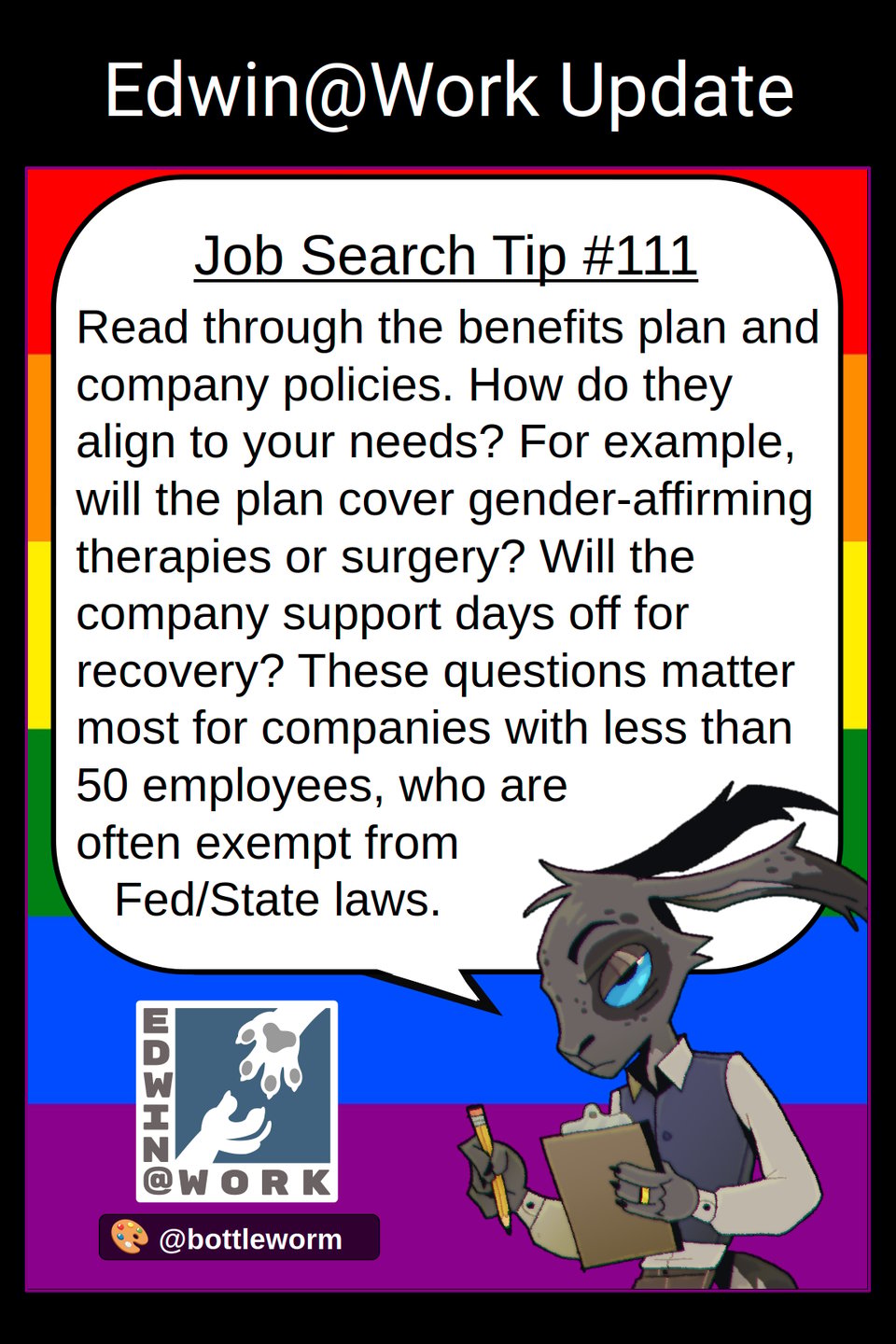 Tip 111: Inclusive Benefits/Policies? [PRIDE] 